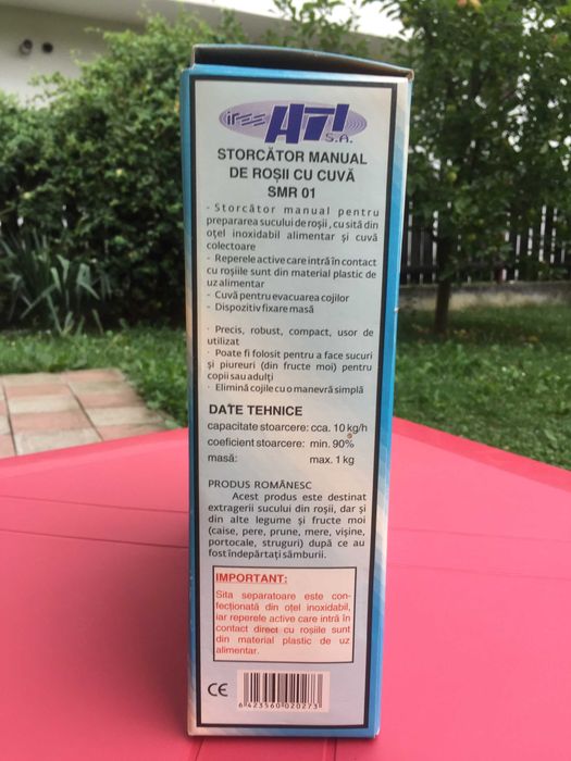 Storcator manual de rosii_sita inox