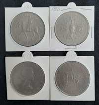 Lot 4 monede comemorative Marea Britanie