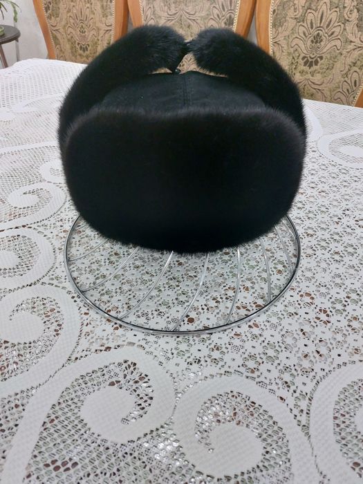 Норковая-Ушанка-Шапка- 20 000тг
