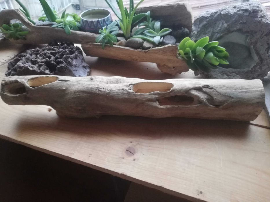 Ръчни дървени саксии