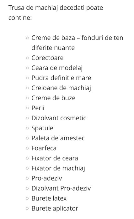 Trusa machiaj tanatoestetuca