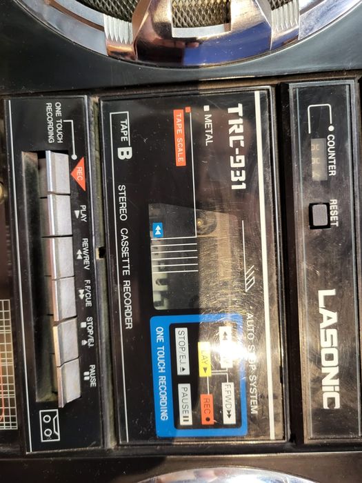 LASONIC TRC-931 Radio Casetofon Vintage Jumbo BOOMBOX. Functioneaza