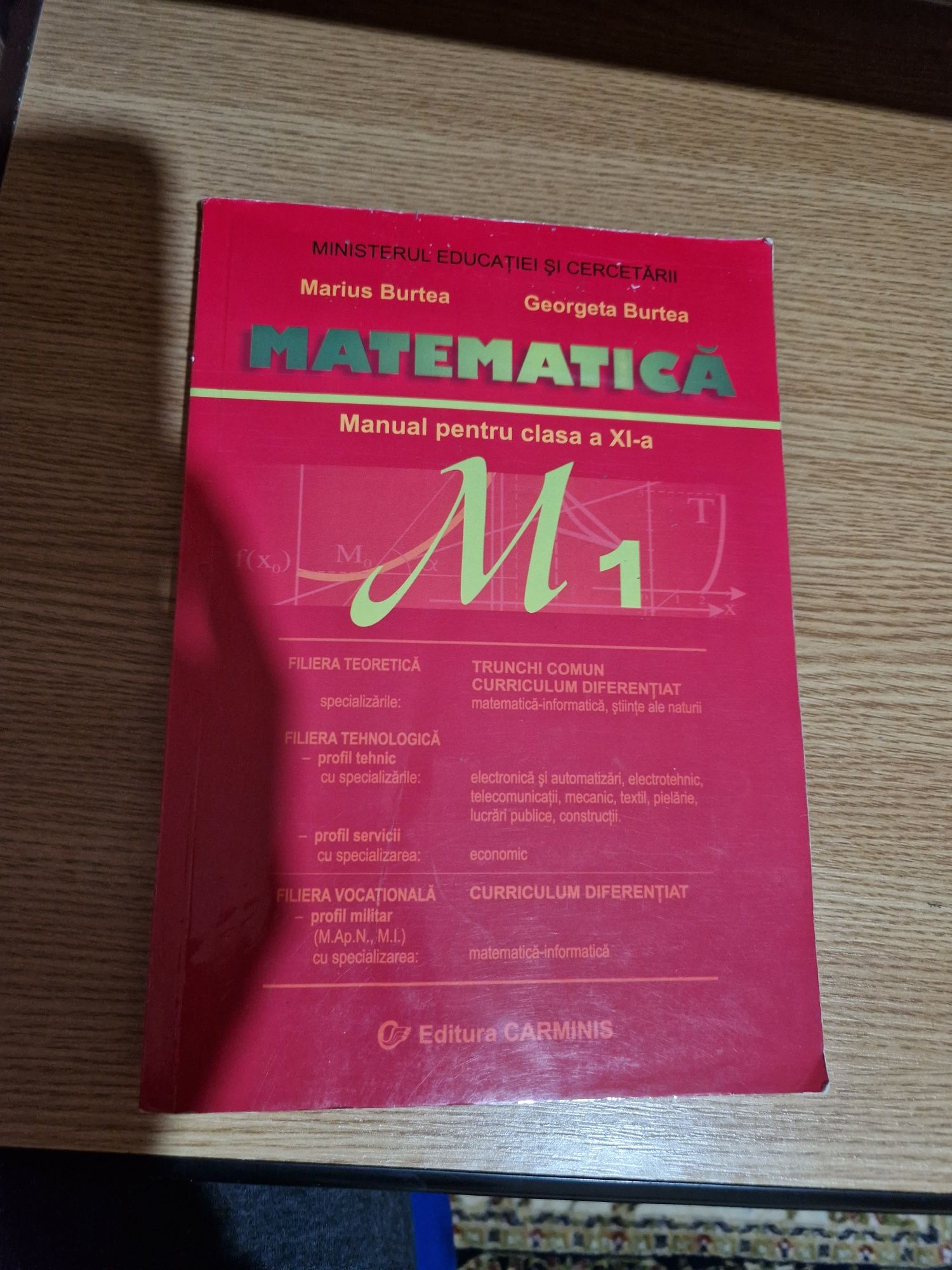 Manual matematică pentru clasa a XI a, M1