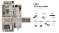 ap. cu 2 camere la la super oferta 69000 euro