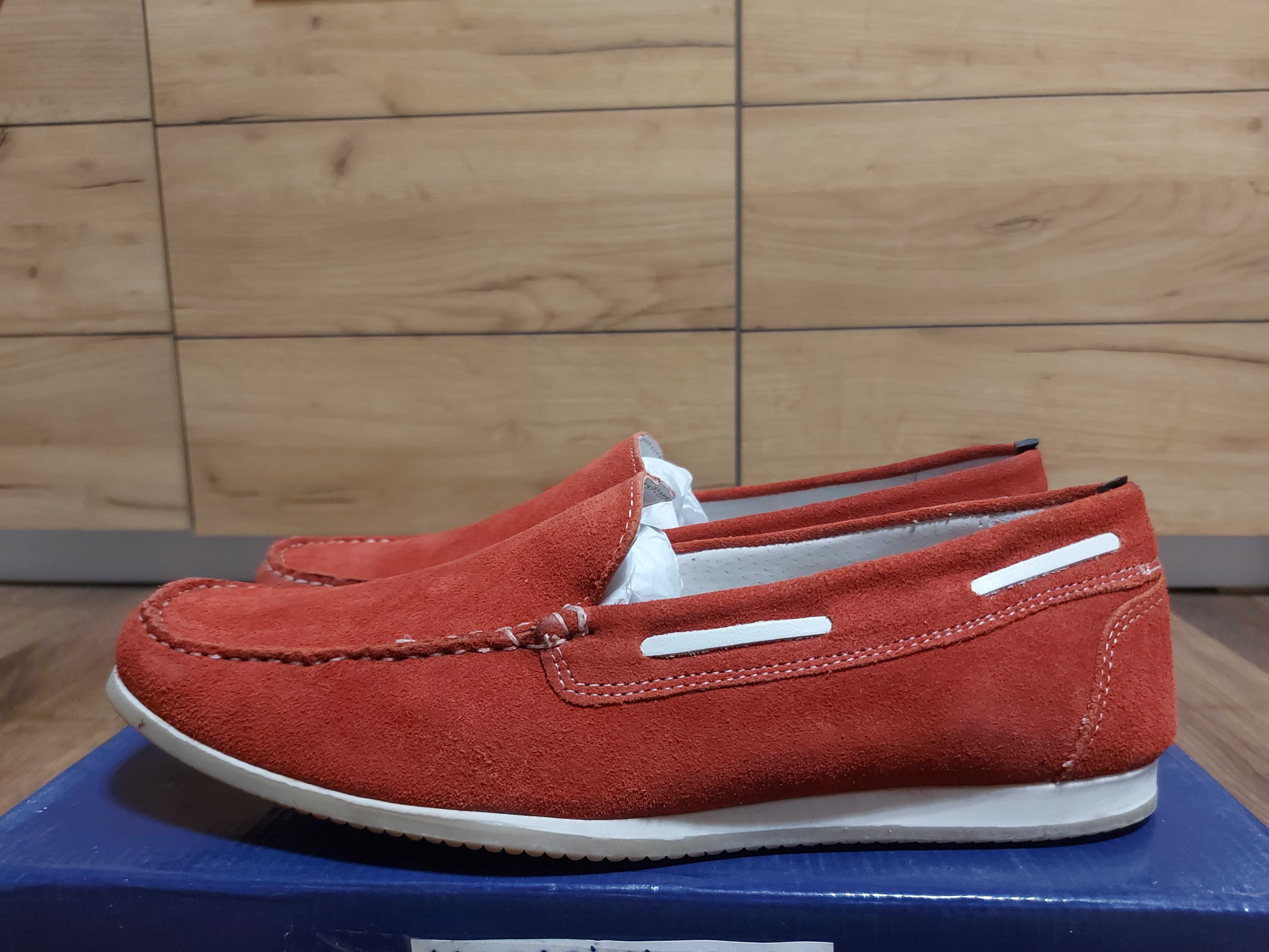 Mocasini Giorgio Rinaldi barbati noi piele naturala nr.43 rosii