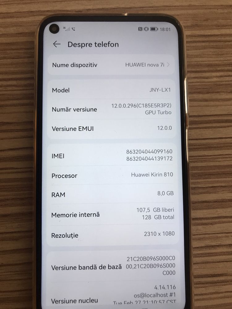 Huawei Nova 7i, 8 Gb Ram