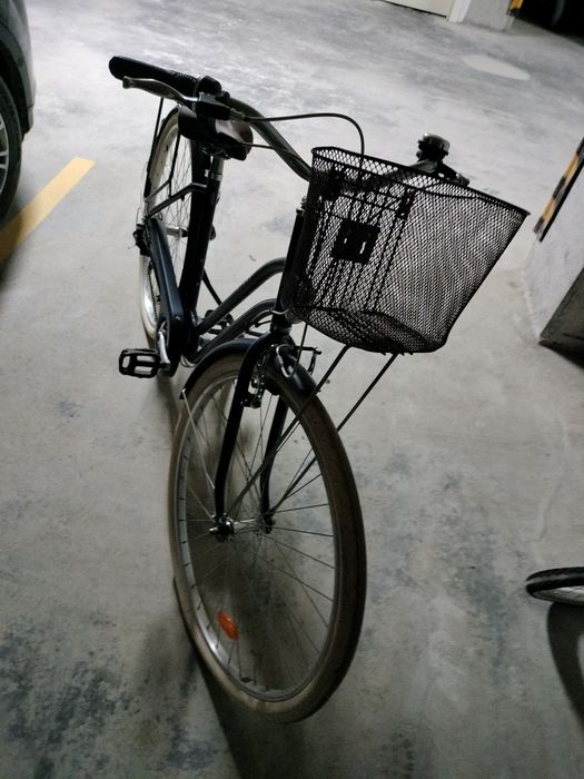 Bicicleta de oraș Elops 520 cadru jos albastru