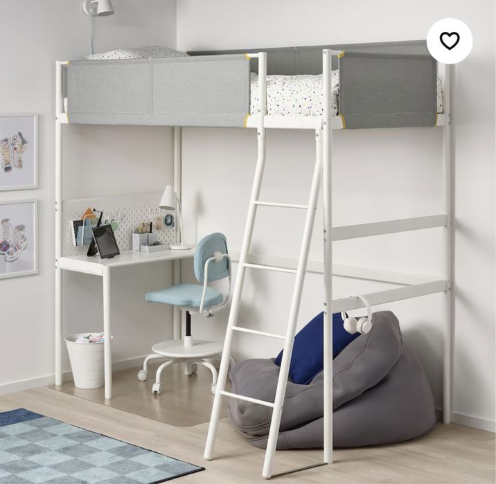 Икеа Ikea 2-хярусная кровать со столом