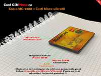 Card GSM + Casca Copiat si Casti  Microvibratii Casti de Copiat