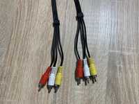 Cablu 3x RCA tata - 3x RCA tata 1,5 m   Cablu Scart tata - Scart tata