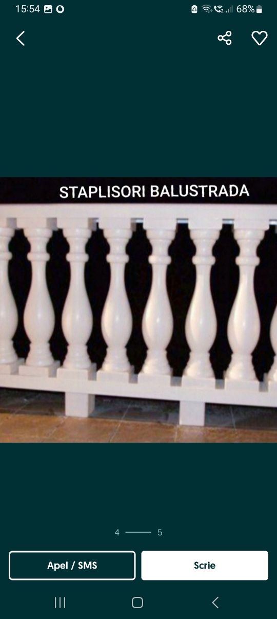 Popici stalpisori baluștrii terase balcoane matrite de vânzare garduri