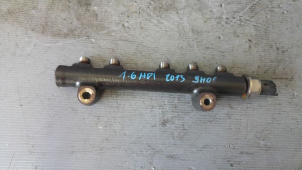 rampa injectoare 1.6 hdi 9h01 9hv peugeot partner citroen c4 jumpy fiat scudo 9685297580-02