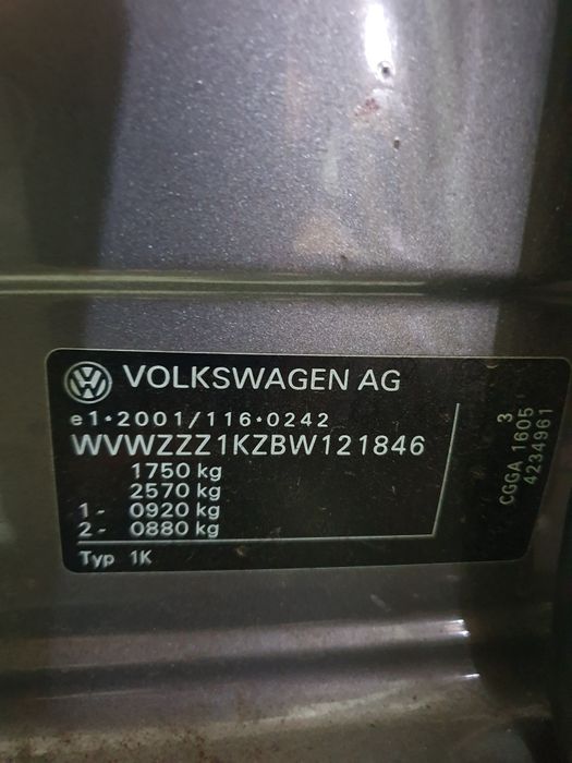 Motor golf 6, 99000km ,  1.4 benzină  , euro 5 ,CGGA