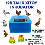 128 talik toʻliq avtomat inkubator bir-ikki marta ishlatilgan