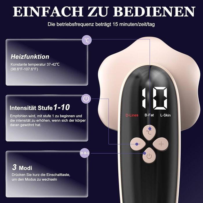 Антицелулитен масажор Robofun 6 в 1 За стягане и изглаждане на кожата