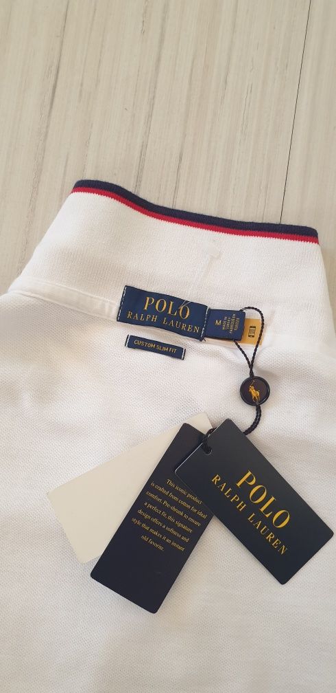 POLO Ralph Lauren  Slim Fit Pique  Cotton / M НОВО! ОРИГИНАЛ! Мъжка Те