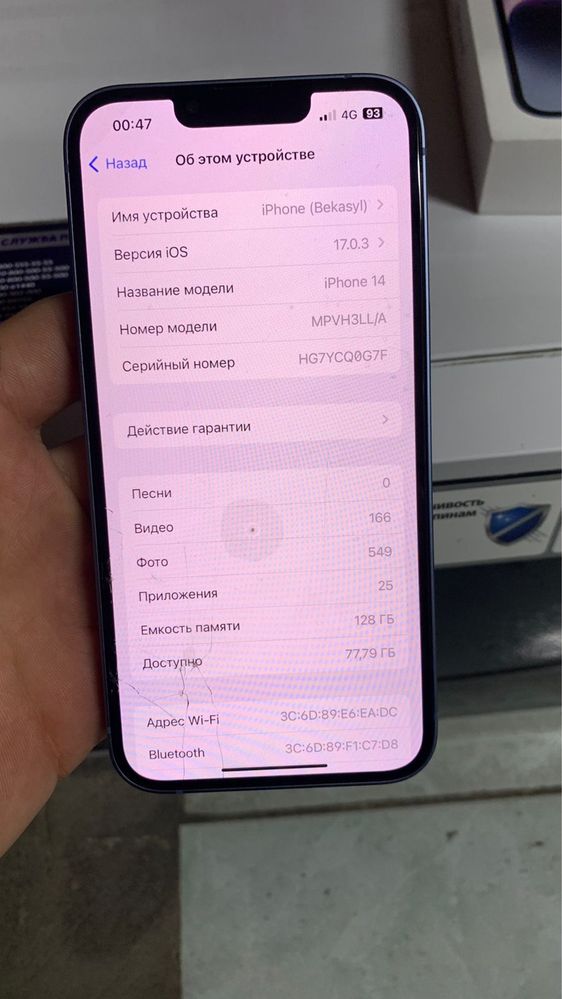 Iphone 14 почти новая с гарантии