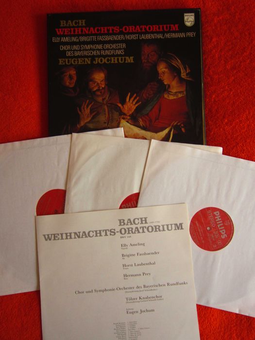 Craciun cadou rar Bach Oratoriul de Craciun 3LP Jochum Olanda 1973