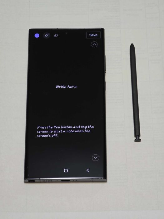 Samsung S23 Ultra 256 Gb Phantom Black, in garantie, stare foarte buna