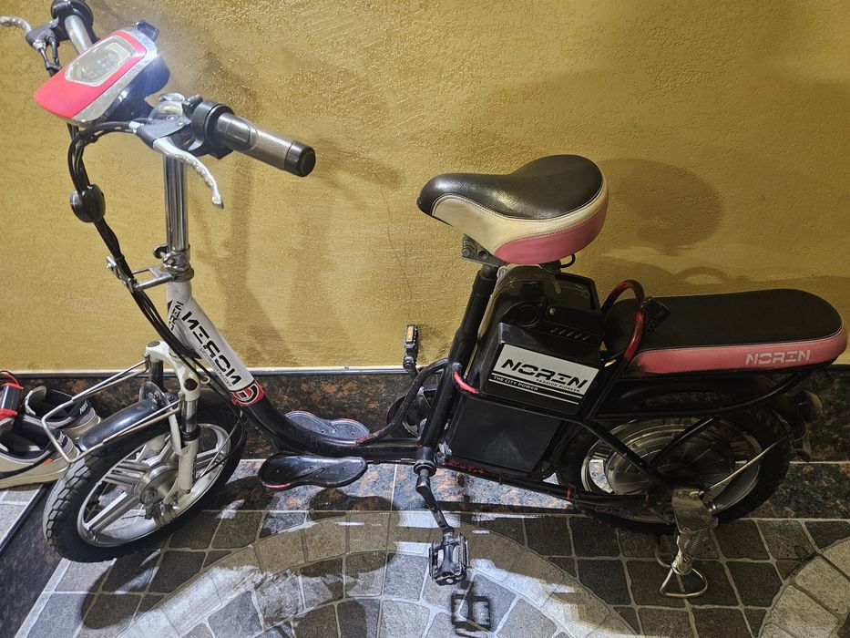 Электровелосипед до 50 км 48 В 12 А скорость 20 /ч на на вес 150 кг