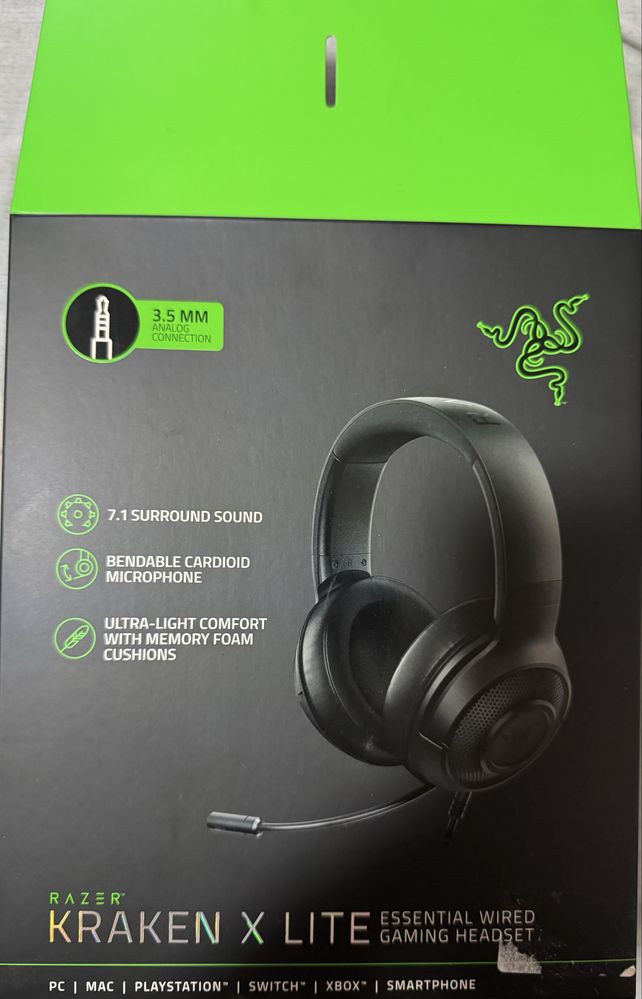 Razer Kraken X Lite.