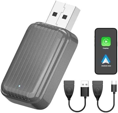 Нов Безжичен CarPlay Android Auto Адаптер USB Bluetooth кола автомобил