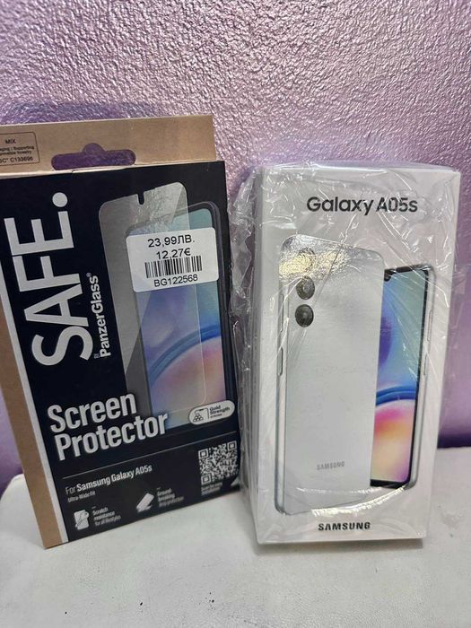 нов неразпечатан Samsung Galaxy A05S + подарък екранен протектор!