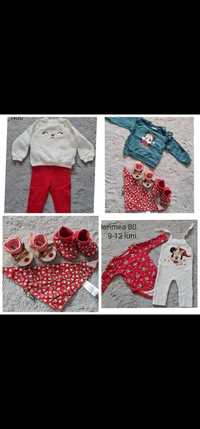 Set haine Craciun  bebe , Minnie, Mickey Mouse