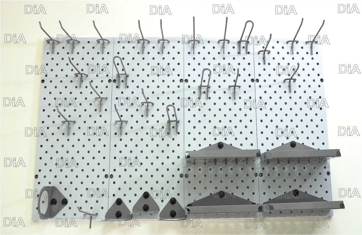 Panel teshilgan, raf metall DiA39