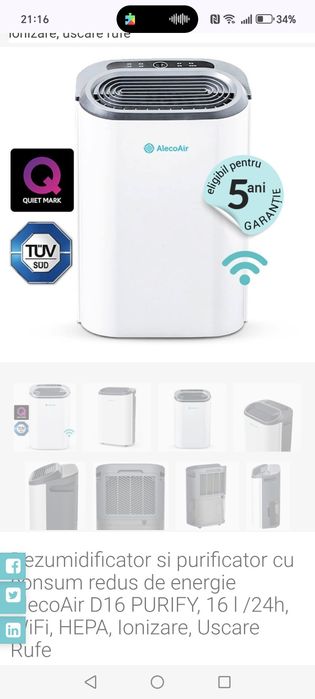 Vand dezumidicator AlecoAir