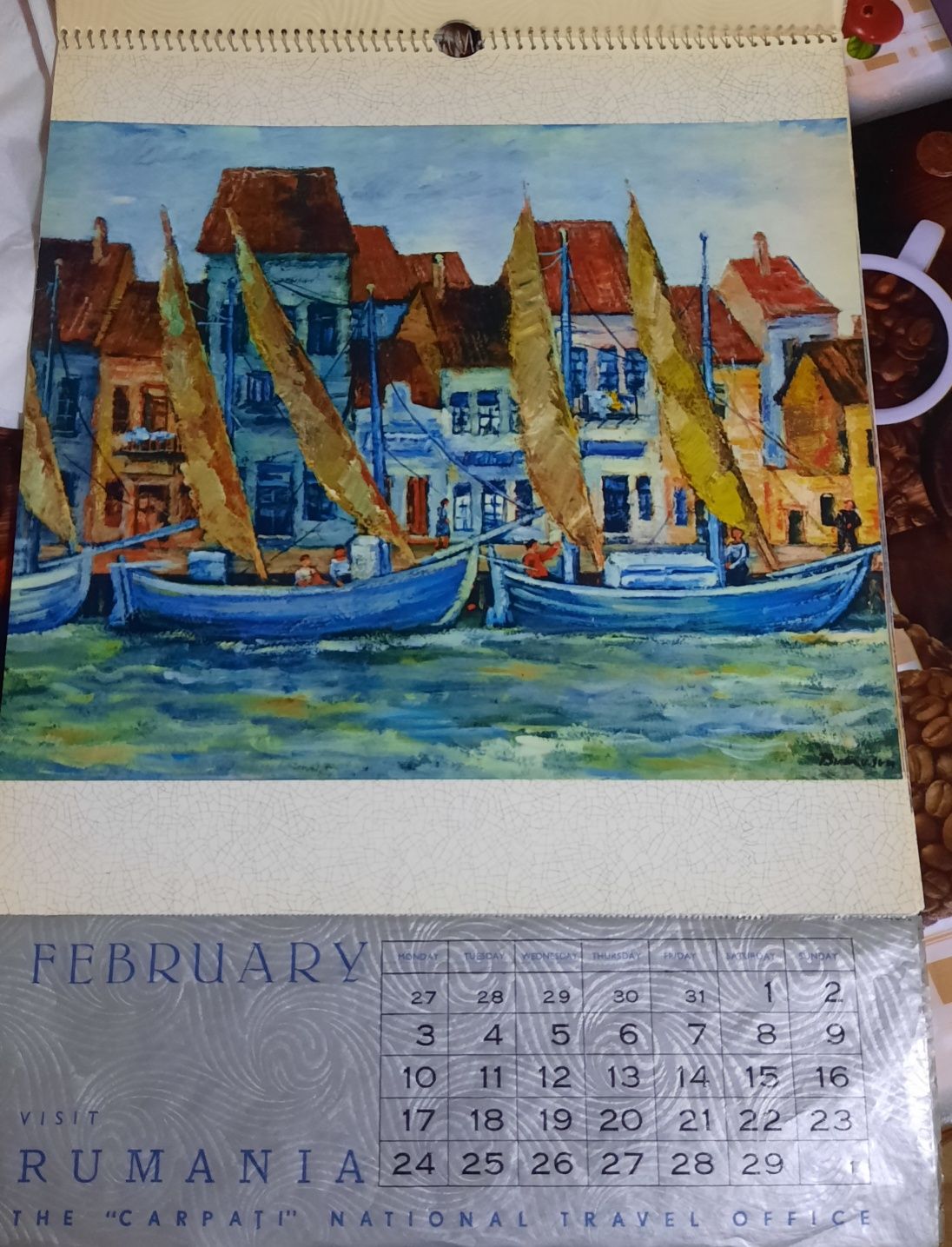Calendar original 1964 impecabil