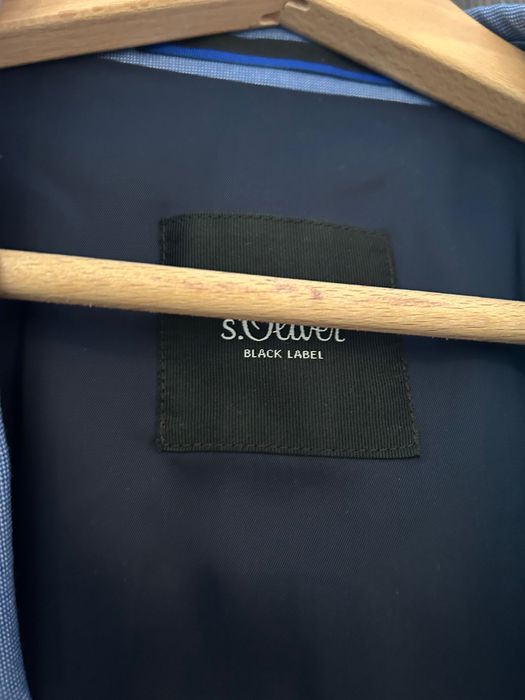 Мъжко светло синьо сако S.Oliver Black Label 48 размер