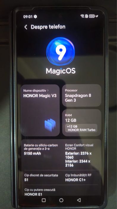Vand honor magic v3. 12/512 cu garantie inca 2 ani ,folosit cateva zil