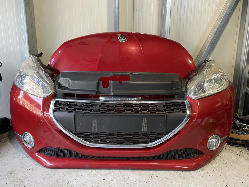 Fata completa Peugeot 208 2014 capota bara far trager radiator