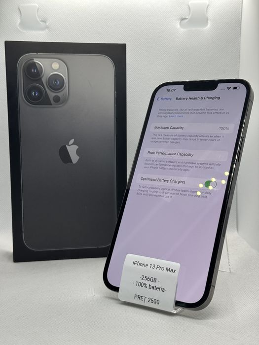 Magazin Vindem: Iphone 13 Pro Max, 256GB, 100% bateria