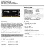 MEMORIE RAM Notebook Kingston HyperX 2x32GB DDR4