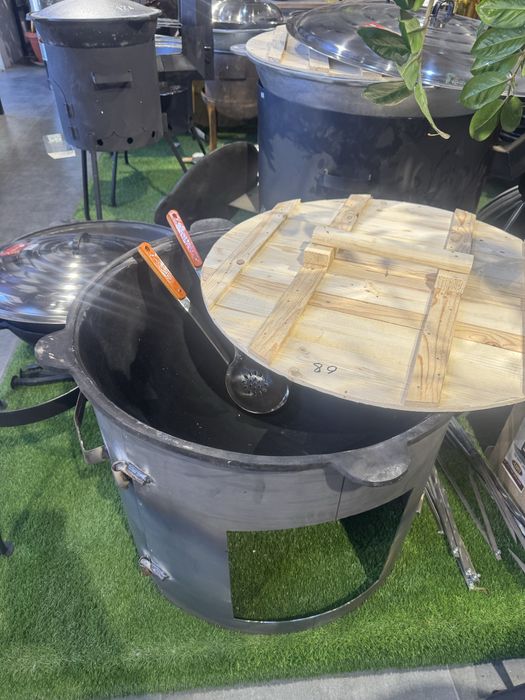 Казан чугунный 50 л с крышкой Самовар афганский казан титан гуп