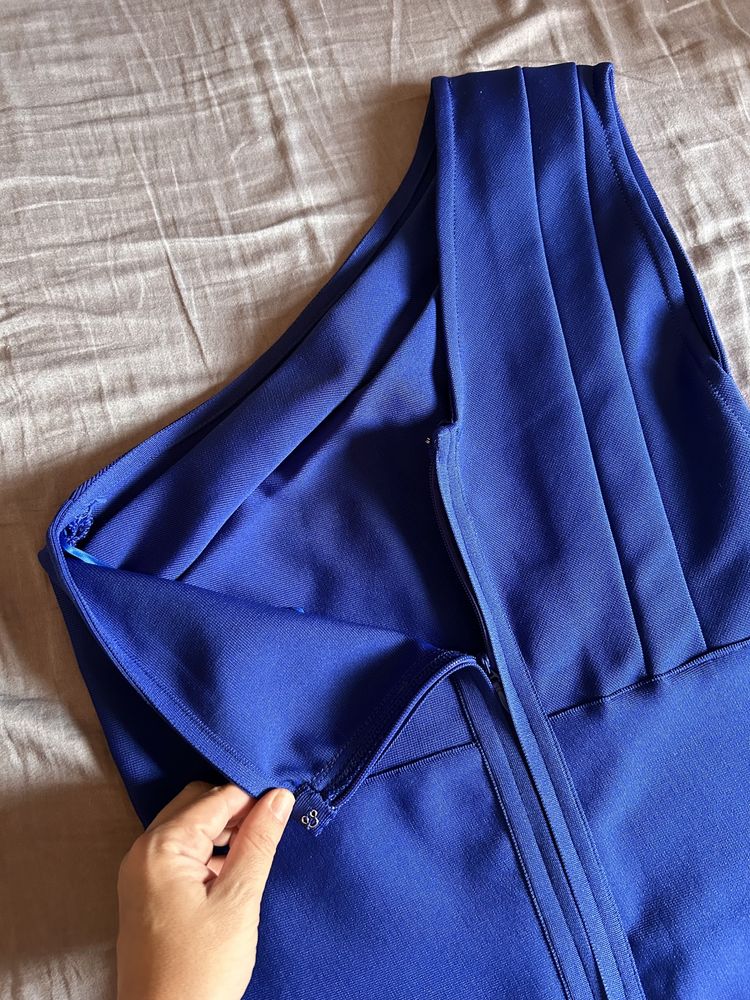 Bodycon Collection ~ Ally Midi Dress (Royal Blue / L)