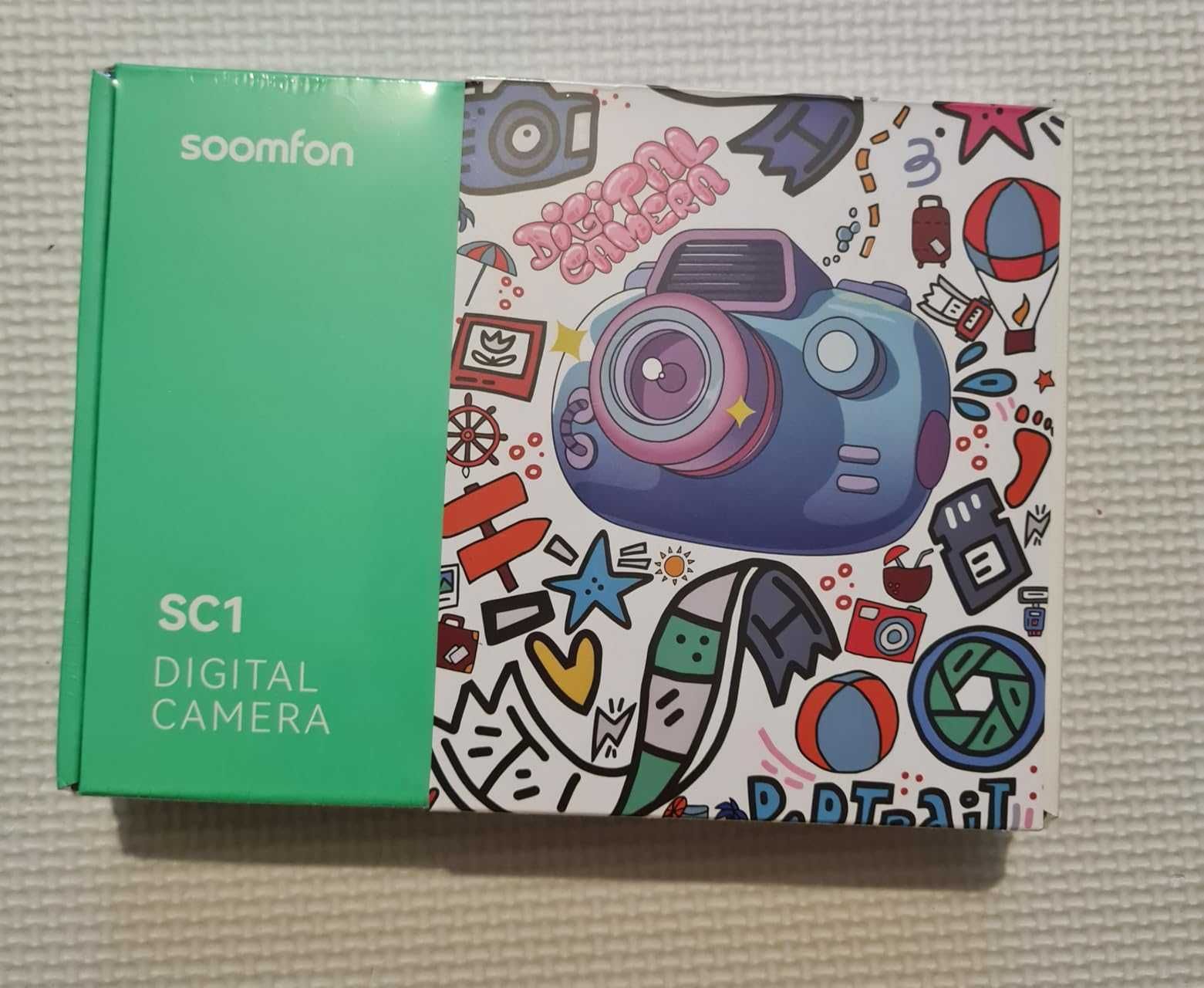 SOOMFON Цифров фотоапарат, 2.8'' екран, 16X цифрово увеличение, розов