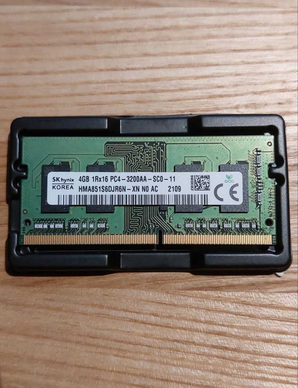 ОЗУ RAM DDR4 4Gb, 3200Mhz, 25600Mb/s, SODIMM для ноутбука hynix