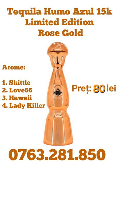Tequila Humo Azul LIMITED EDITION ROSE GOLD Vape-uri originale 15k