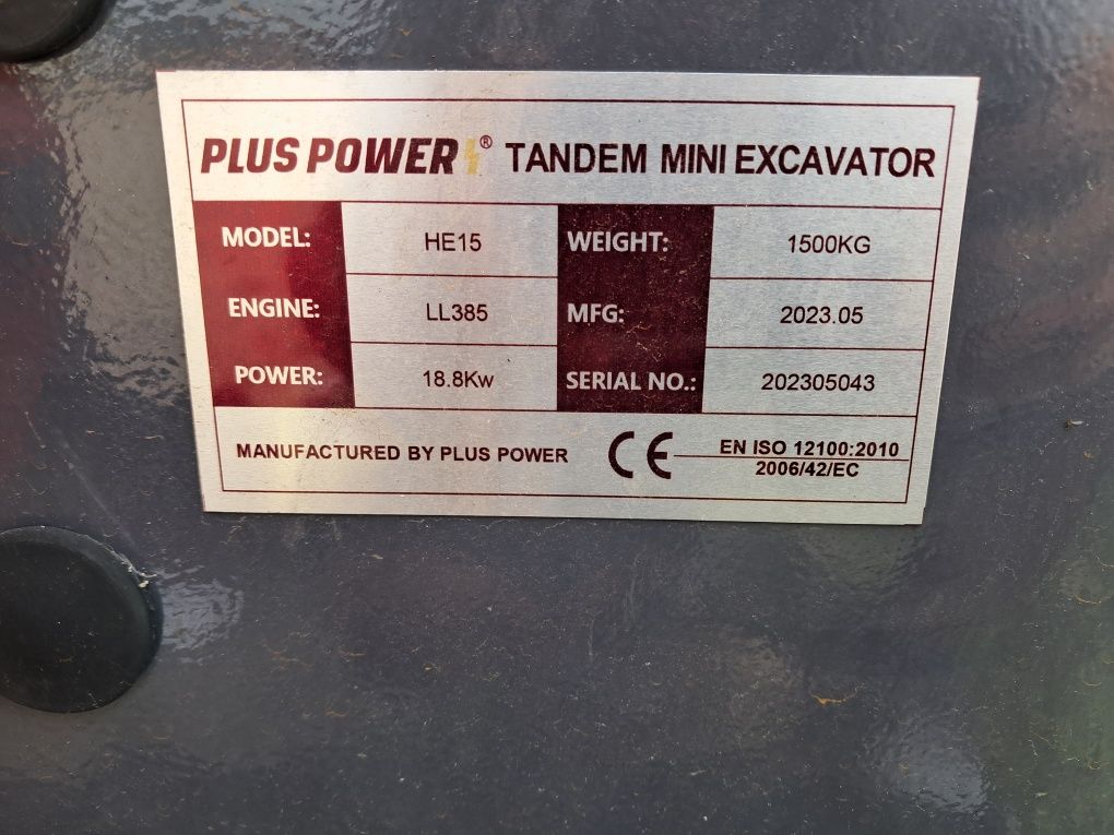 Mini excavator Plus power