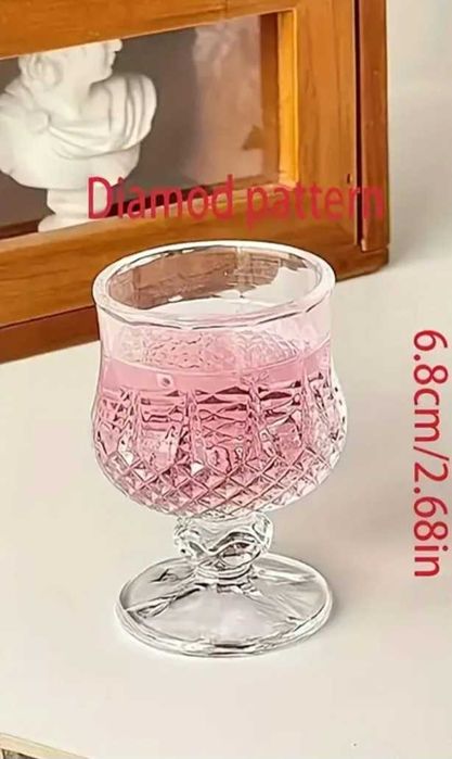 Стъклени чаши за шот с кристално покритие