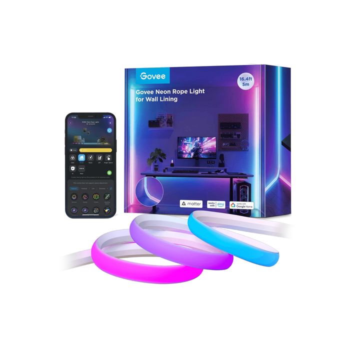 Govee Neon Rope Lights for Wall Lining