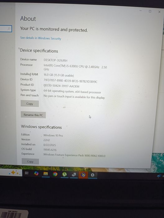 Laptop Lenovo ThinkPad L560 - i5, 16GB RAM, Windows 10 Pro - Ideal Șco