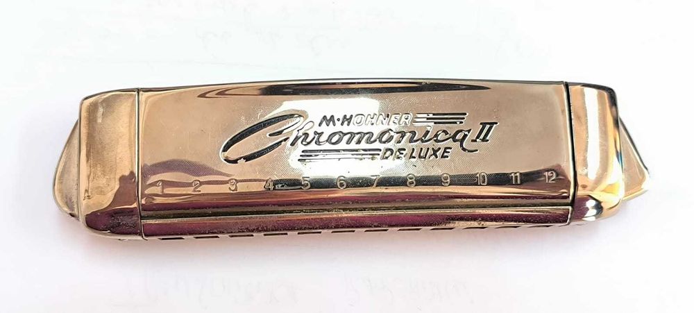 Muzicuta vintage M. Hohner - Cromonica II De Luxe, an 1960, impecabila