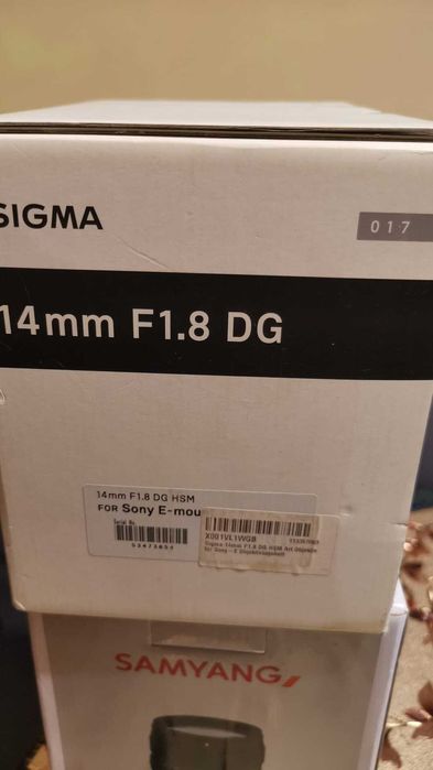 Obiectiv foto Sifma 14mm  1.8DG pentru Sony