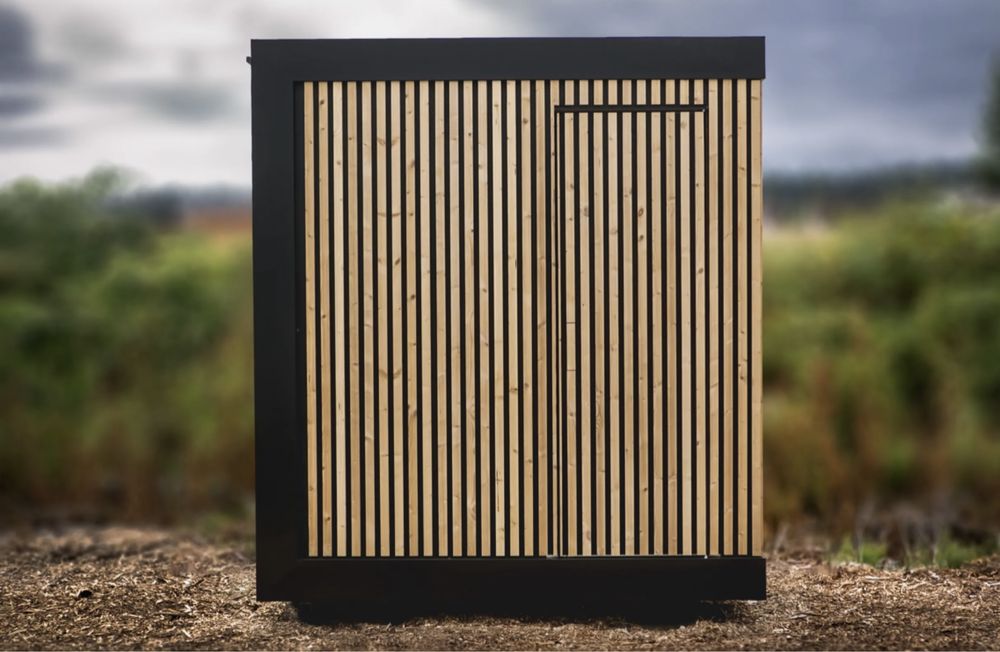 Sauna exterior cube