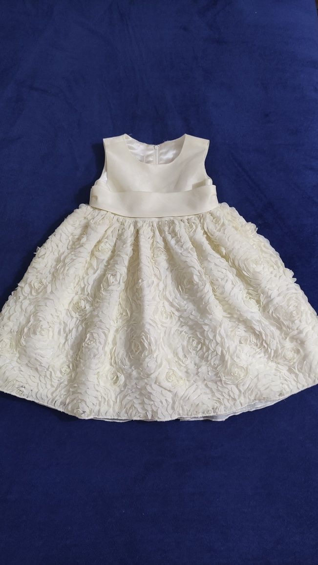 Официална детска рокля 12-24м.