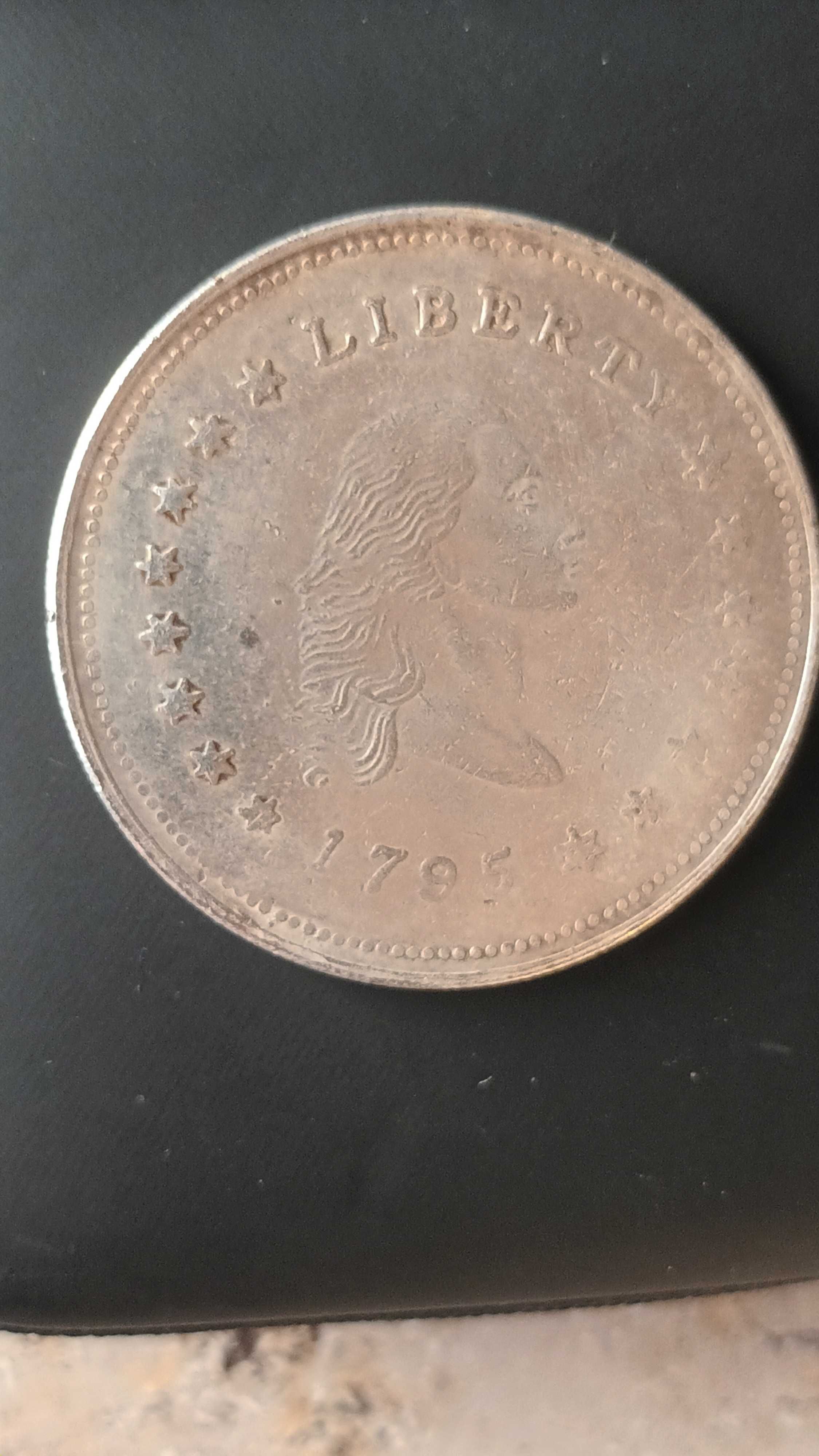 Moneda argint $1 USA -  Liberty 1795